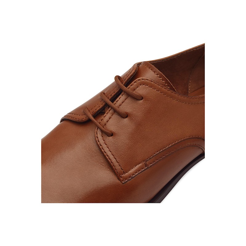 Tamaris Lace-Up Women's Block Heel, Cognac