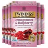 Twinings Pomegranate & Raspberry Herbal Tea Individually Wrapped Bags, 20