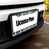 Smooffly Funny Sasquatch Matte Black License Plate Frame, Heavy Duty