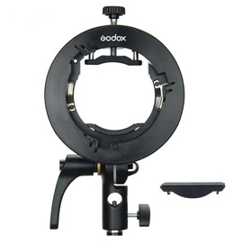 Godox S2 Type Bracket Bowens for Godox V100 V1 Pro AD200 Pro II RS60R RS60BI AD400Pro AD100Pro V860II TT685 TT600 TT350, also compatible with Sony Canon Nikon Flash Units