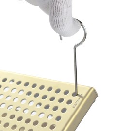 2 Packs, Bernkot Stainless Steel Drain Wrench Lifting Hook Drain Grille Puller Extraction Key for Shower Drain