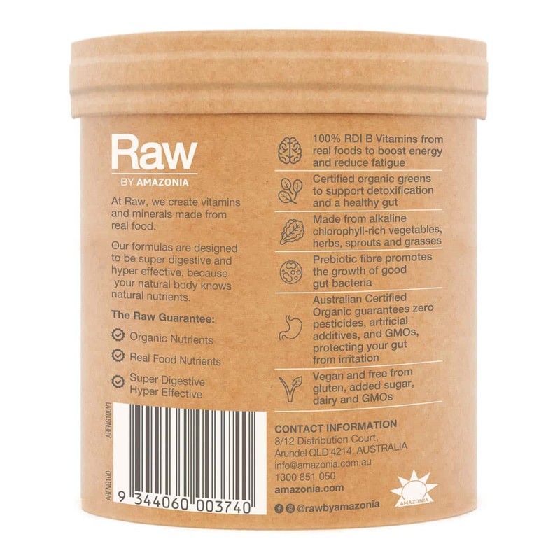 Amazonia Raw Organic Greens - Vanilla Mint, 100g