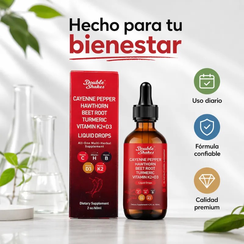 Gotas Multiherbal Cayenne Betabel Turmerico Vitaminas