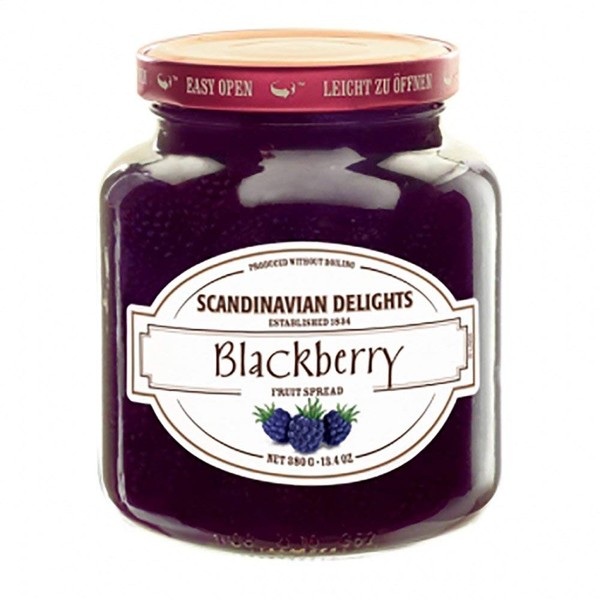 Elki's Gourmet Scandinavian Delights Preserves, Blackberry, 13.4 Ounce