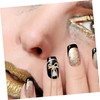 WOONEKY 2pcs Professional Nail Decoration Stickers DIY Patches Bow Tassel