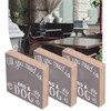 3Pcs Wooden Box Sign Pet Lovedog Letter DIY Wood Crafts