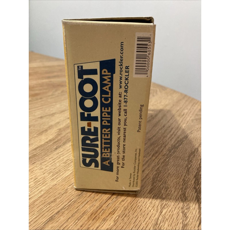 ROCKLER Sure-Foot Pipe Clamp For Woodworking ~ Use With 3/4”