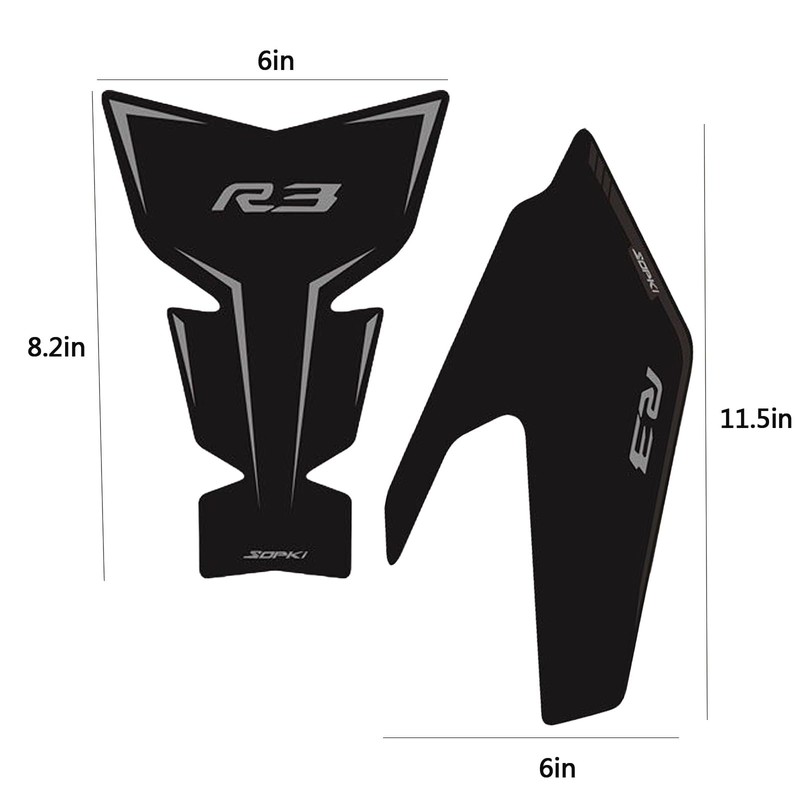 TZMAPU Motorcycle Fuel Tank Protector For Yamaha R3 Fuel Tank