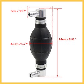 REPAIROCK 10mm Vacuum Petrol Oil Fuel Line Pump Hand Primer Bulb for Car Boat Auto Replacement Parts
