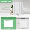 Dynamene Extra Wide Shower Curtain - 84x72 Inches Width Tufted