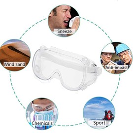 Of Course Trading Company - Safety Goggles, Anti-Fog Protective Glasses, Woodworking Eye Protection, Clear