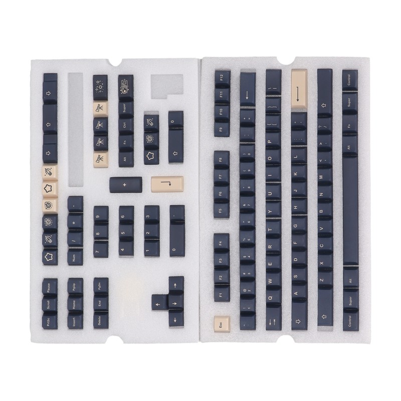 Mechanical Keyboard Keycap 128 Key PBT Keycap Set Contrasting Colors