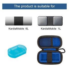 Carry Bag for Kardiamobile ECG Monitor, Kardia Mobile Case, Hard Protective Case for Kardiamobile 6L, Travel Bag for Heart Monitor ECG, Mobile Heart Detector Bag Organiser (Blue)