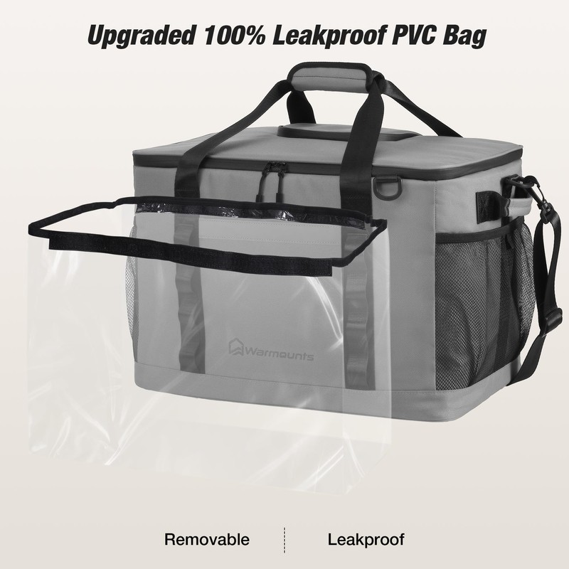 WARMOUNTS Insulated Cooler Bag 75 Cans, Soft Sided Portable Lunch