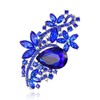 Reizteko Wedding Bridal Big Crystal Rhinestone Bouquet Brooch Pin for