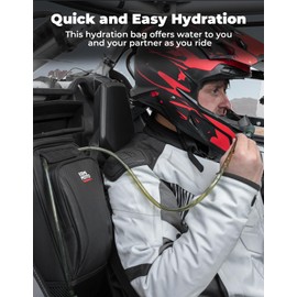 KEMIMOTO X3 Center Storage Bag with Two Hydration Backpacks Updated Storage Shoulder Console Cargo Bag Seat Center Compatible with Can Am Maverick X3 MAX XRS XDS Turbo R RR 2017-2025