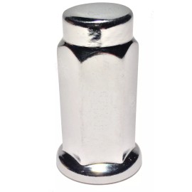Coyote 16 Chrome 3/8 Thread Flat Base Lug Nuts for an ATV or UTV with a 14mm Hex 3/8-24