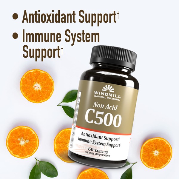 Vitamin C Tablet 500mg Non-Acid Wmill - 60 by WINDMILL