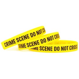 SayitBands Three (3) of Crime Scene Do Not Cross Bracelets