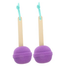 Housoutil 2pcs Lollipop Shaped Body Exfoliating Cleaning Sponge Gentle Bath Shower Sponge for Soft Skin Reusable for Men and Women Comfortable Bathing Tool
