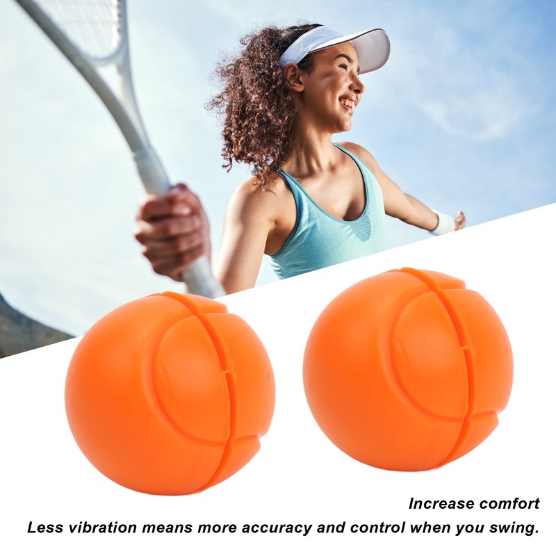6 Pcs Tennis Racket Damper Silicone Shock Absorber Tennis Ball