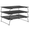CHEFMADE Baking and Cooling Rack Set, 13.5-Inch 3-Tier Non-Stick Stackable