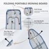 Metal Foldable Tabletop Ironing Board with Iron Rest, Portable Ironing