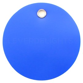 100 Pack - CleverDelights Plastic Tags - 2" Round - Waterproof and Tear-Resistant - 25 Pcs Per Color