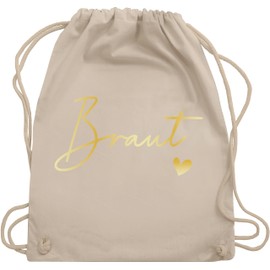 Shirtracer - Gym Bag Backpack - JGA Stag Night Women - Bride Bride, 04 Natural White