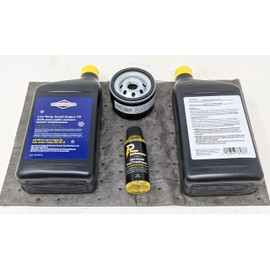 Briggs and Stratton 100030C 5W-30 Cold Weather Oil Change Kit with 492932s Filter and Fuel Treament