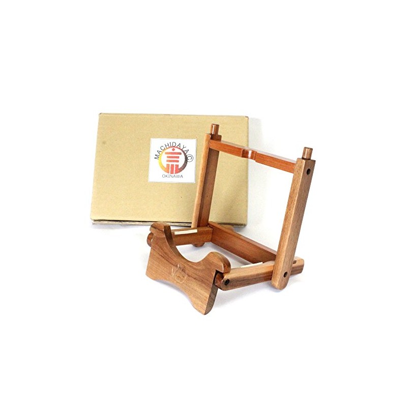 Sanshin Stand, Folding Stand, Wood Grain Natural@machidaya