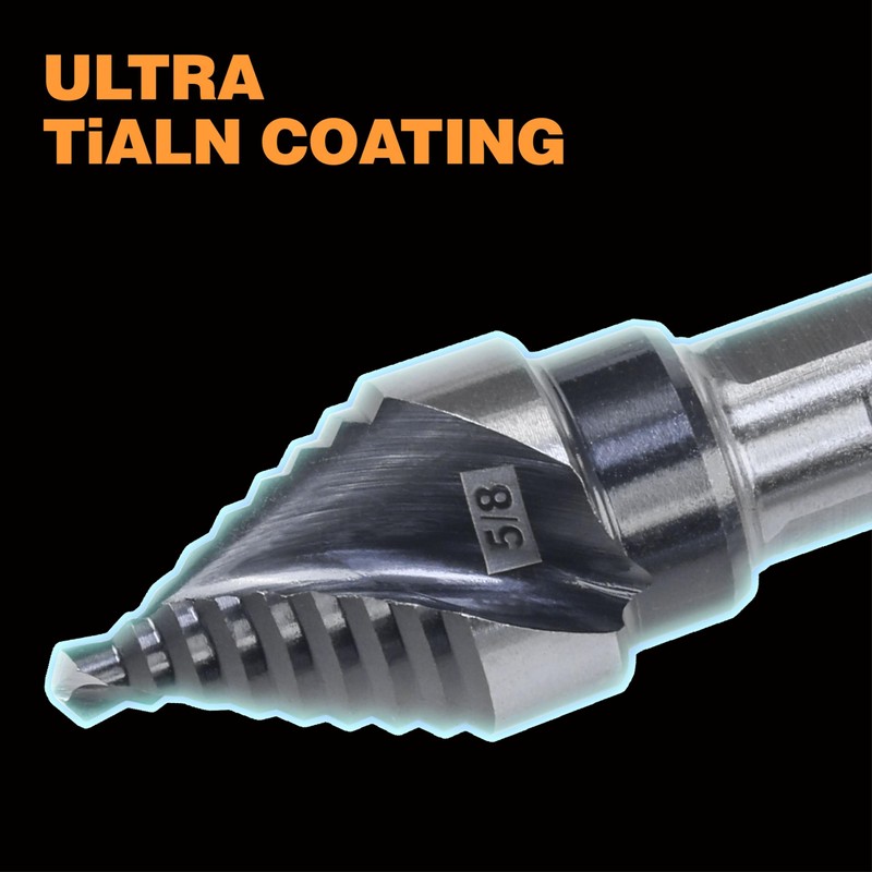 M35 HSS 5/8 Inch Step Drill Bit, Single Size Unibit