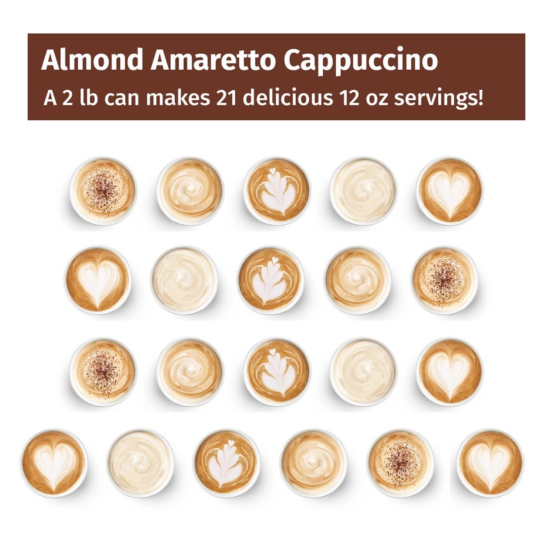 Victorian Inn Instant Cappuccino, Almond Amaretto, 2 Pound (Pack of