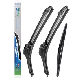 ATTKE All Weather Wiper Blades, 26” + 22” Front Wiper and 16” Rear Wiper Blades for Honda Odyssey 2005-2021, OE Genuine Style (3 Wipers)