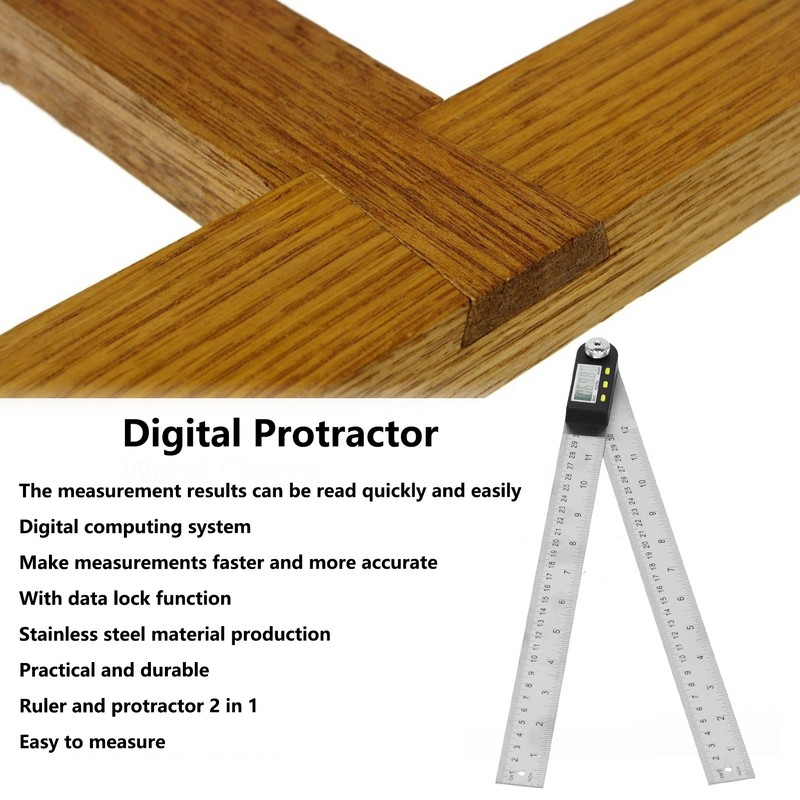 Digital Angle Finder Ruler 2 in 1 Goniometer Protractor Tool