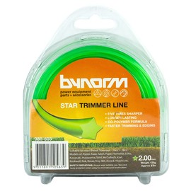 Bynorm 380-603 Star Trimmer Line, 2.0 mm Size, Green