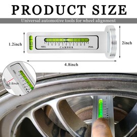SHMZK Adjustable Magnetic Gauge Tool, Camber Castor Strut Wheel Alignment Automotive Tire Repair Tool, Wheel Hub Allignment Instrument Magnetic Gauge Tool for Car RV Truck Camber