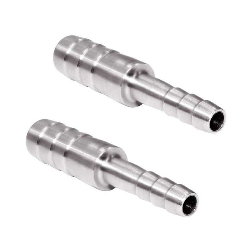 Beduan Stainless Steel Reducing Splicer Mender, 3/8" to 5/16" Barb