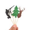 Decoración para cupcakes de cumpleaños, 48 piezas para árbol de