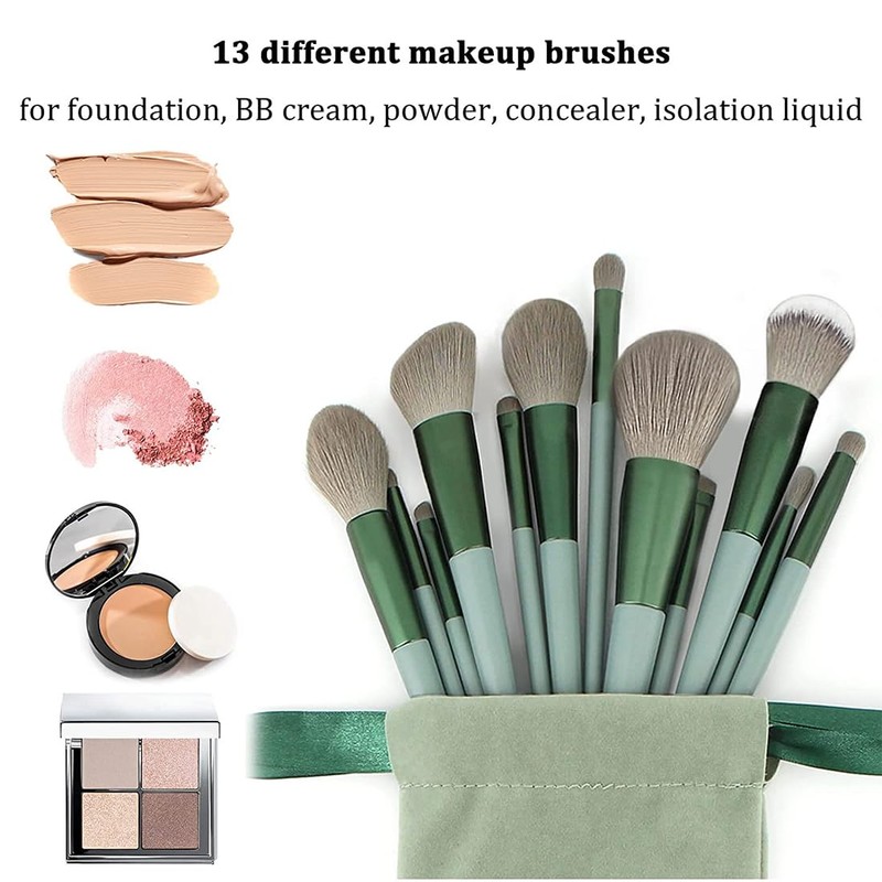 SJBAUTYO 13 Piece Make Up Brush Set, Professional Makeup Brushes,