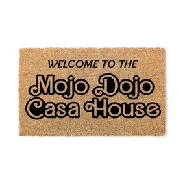 Welcome to The Mojo Dojo Casa House Doormat | Door Mat New Home Gift Movie Decor Closing Front Made in USA stk1977