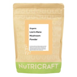 NutriCraft NutriCraft Organic Lions Mane Mushroom Powder - 500g, 100% Pure Botanical Food, No Preservatives, Vegan & Gluten-Free, Boosts Immune System, High in Nutrients, Use in Smoothies and Food