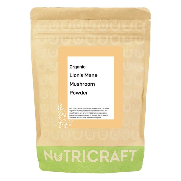 NutriCraft NutriCraft Organic Lions Mane Mushroom Powder - 500g, 100%