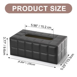 GORESE Tissue Box Leather Tissue Dispenser