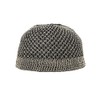 TheKufi Faded Light Brown Black Open-Weave Woven Nylon Stretchy Kufi