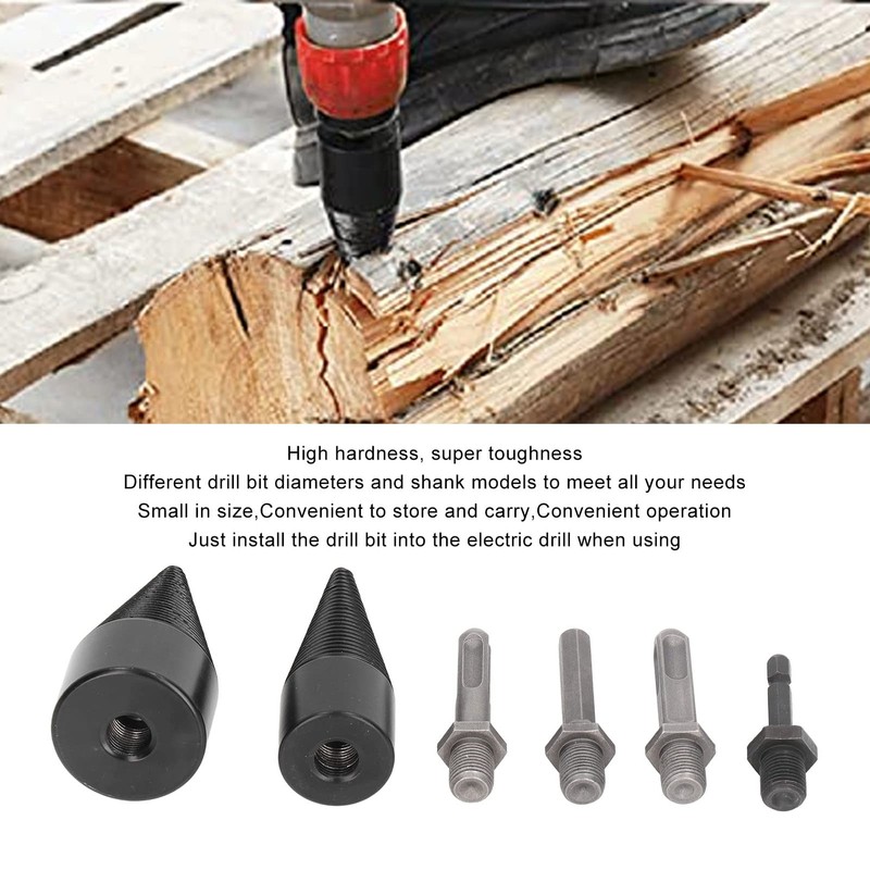 Wood Splitter, Splitting Wood Cone, 32mm 42mm Firewood Splitter with