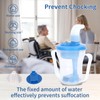 Ehucon Dysphagia Regulating Drinking Cup for Elderly-Having Difficulty Swallowing,Dispenses 5