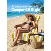 Oversized Cabana Beach Towels Set of 4 - Soft Cotton,