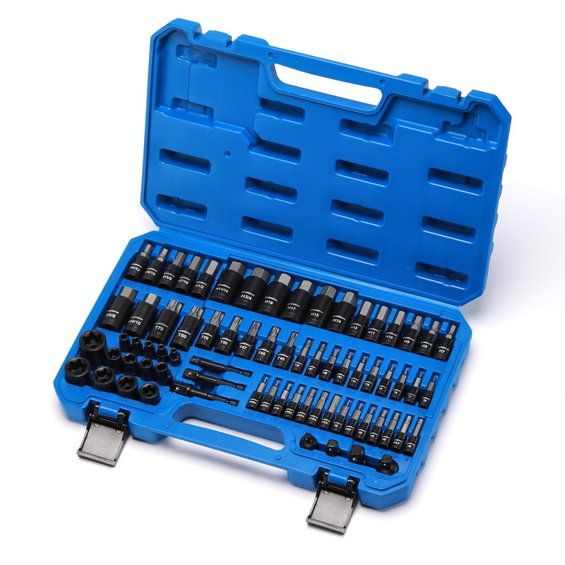 CASOMAN 71-Piece Master Hex & Torx Bit Socket Set, 1/4"