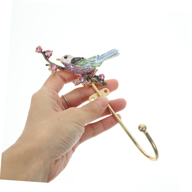 WHAMVOX Elegant Decorative Hooks Metal Wall Mount Retro Bird Shape